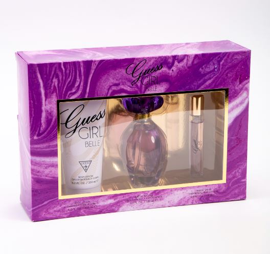 Estuche Guess Girl Belle Mujer EDT 3Pz Perfume 100ml+Perfume Mini 15ml+ Crema Corporal